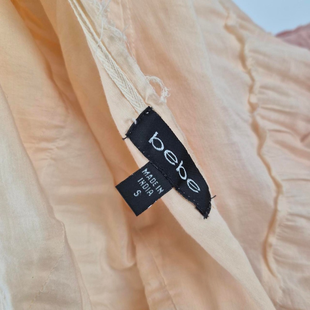bebe peach ombre maxi skirt marked size small. - Picture 7 of 8